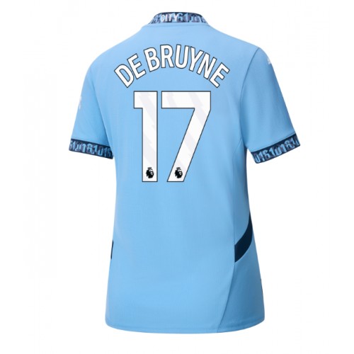 Dres Manchester City Kevin De Bruyne #17 Domaci za Žensko 2024-25 Kratak Rukav